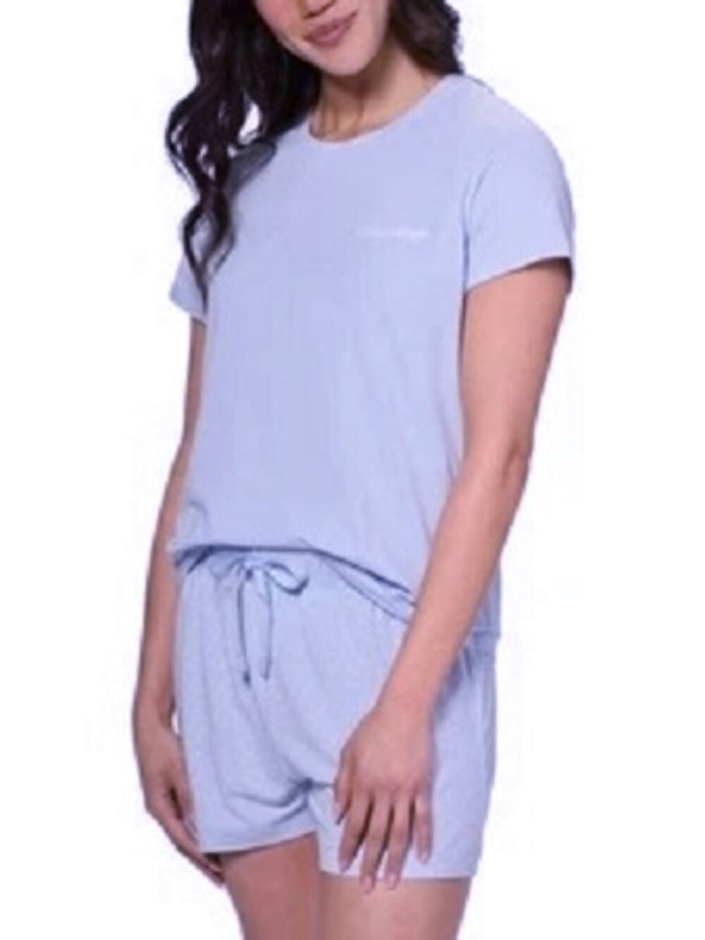 NEW Calvin Klein Women's Short Sleeve Pajama Set XL NWT Blue Top Shorts
